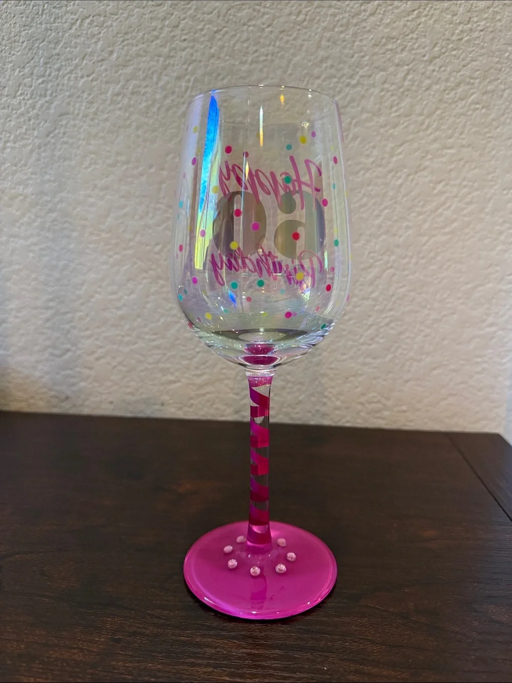 Top Shelf 60th Birthday Wine Glass